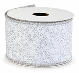 Silver Christmas Ribbon - 50 mm x 2.7 m