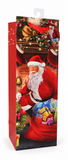 Traditional Santa Glitter Bottle Gift Bag