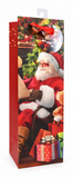 Traditional Santa Glitter Bottle Gift Bag