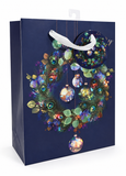 Medium Peacock Jewel Christmas Gift Bag