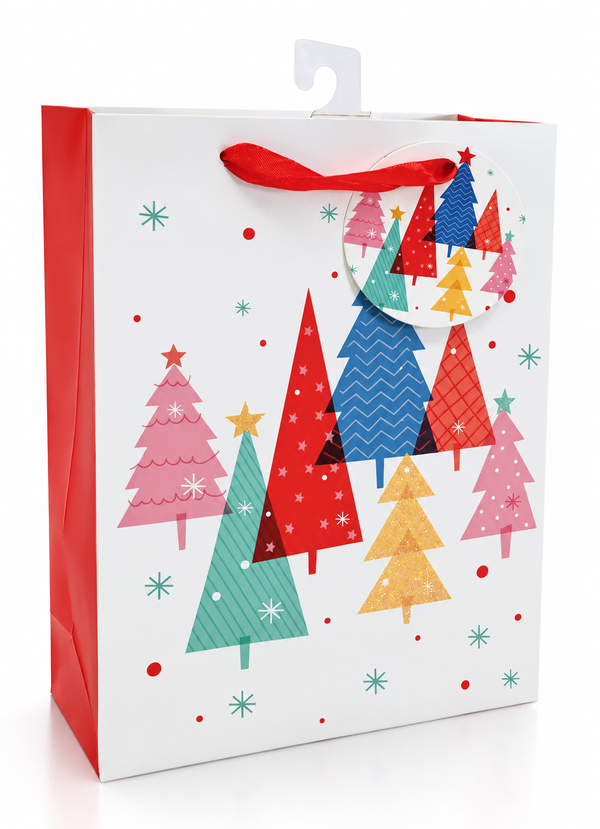 Medium Colourful Christmas Gift Bag