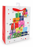Medium Colourful Christmas Gift Bag