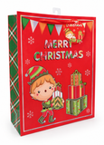 Large Red Christmas Character Gift Bag