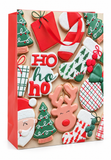 Extra Large Christmas Cookie Glitter Gift Bag