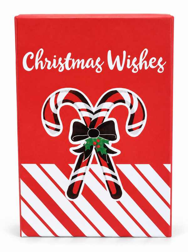 Rectangular Foil Christmas Gift Card Box