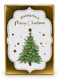 Rectangular Foil Christmas Gift Card Box