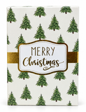 Rectangular Foil Christmas Gift Card Box