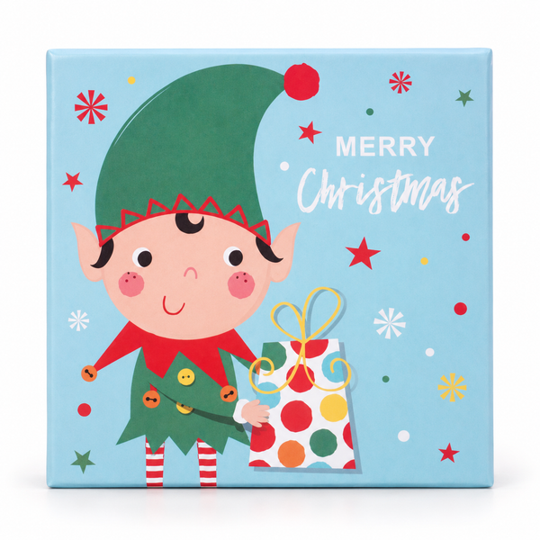 Square Christmas Gift Card Box – 10 × 10 cm