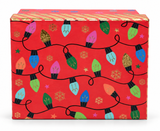 Red Fancy Foil Christmas Gift Box
