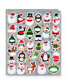 Laser Christmas Gift Tag Stickers – 60 Pieces