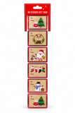 Christmas Gift Tag Sticker Roll – 80 Pieces