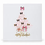 Luxury Pink and Gold Foiled Christmas Cards – 10 Pack – Christmas Tree
