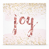 Luxury Pink and Gold Foiled Christmas Cards – 10 Pack – Joy