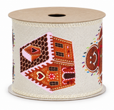 Gingerbread Christmas Ribbon - 60 mm x 2.7 m