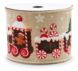 Gingerbread Christmas Ribbon - 60 mm x 2.7 m