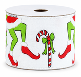 Mean Green Christmas Ribbon - 60 mm x 2.7 m