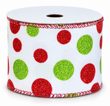 Mean Green Christmas Ribbon - 60 mm x 2.7 m