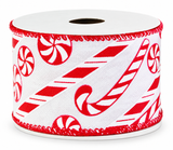 Candy Cane Christmas Ribbon - 50 mm x 2.7 m