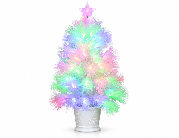 Potted Fibre Optic Christmas Tree 60 cm