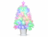 Potted Fibre Optic Christmas Tree 60 cm