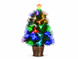 Potted Fibre Optic Christmas Tree 60 cm