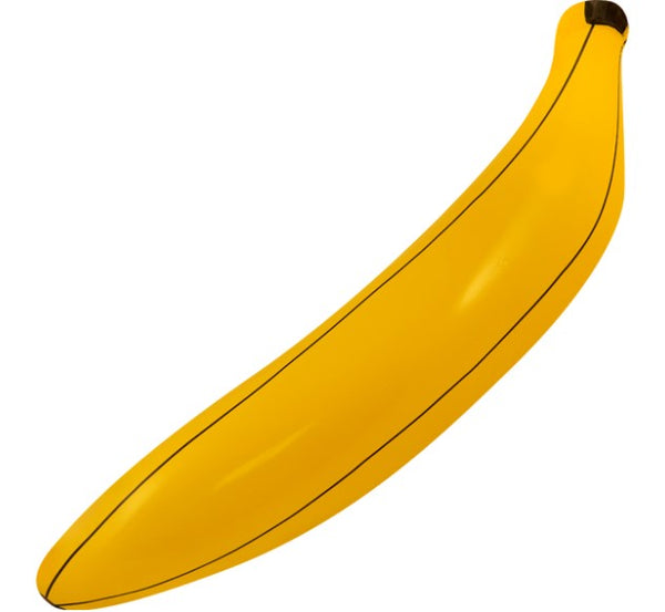 Yellow 80cm inflatable banana party prop