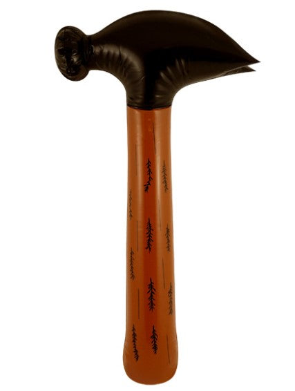 Black hammer-head design with brown handle – 60cm