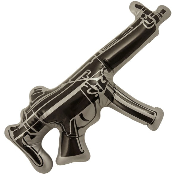 Black-and-grey inflatable costume gun design – 48cm