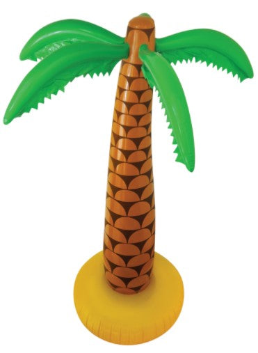 Palm tree with green fronds and yellow base – 90cm