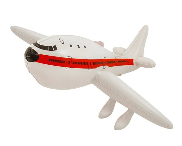 White passenger-plane design with red stripe – 50cm