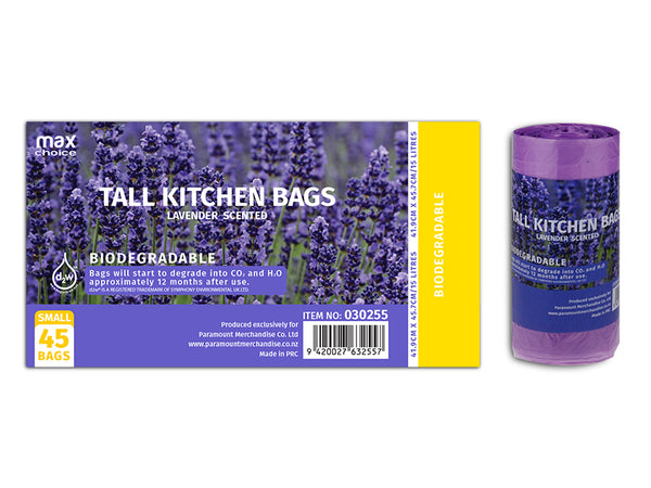Scented Biodegradable Kitchen Tidy Bag 15L (419x457mm) 45PK