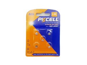 PKCELL Lithium Button Batteries 1.5V (AG0) 5PK
