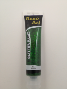 #907 Reno Art Acrylic Glitter Paint (75ml) - Green