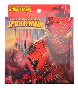 Kids Themed Crayon Set 8PK - Spider Man
