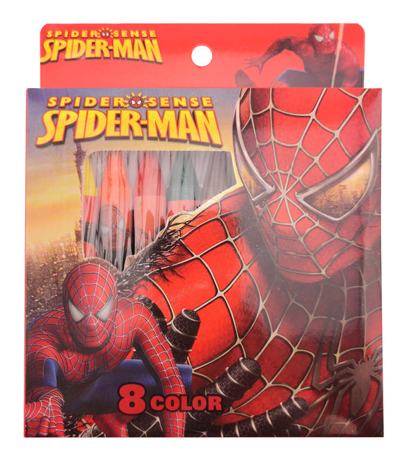 儿童主题蜡笔套装8PK-蜘蛛侠