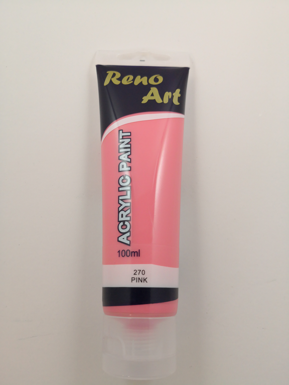 #270 Reno Art Acrylic Paint (100ml) - Pink