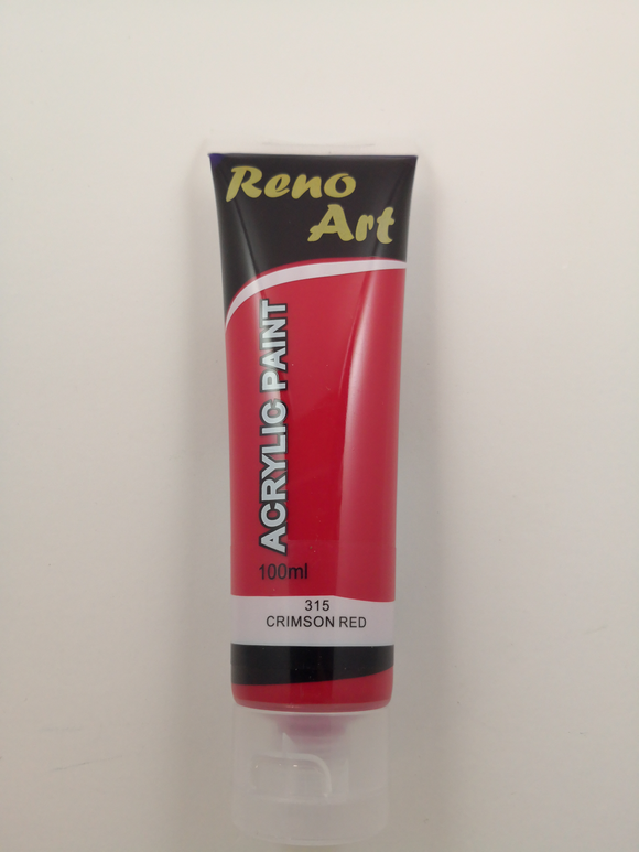 #315 Reno Art Acrylic Paint (100ml) - Crimson Red