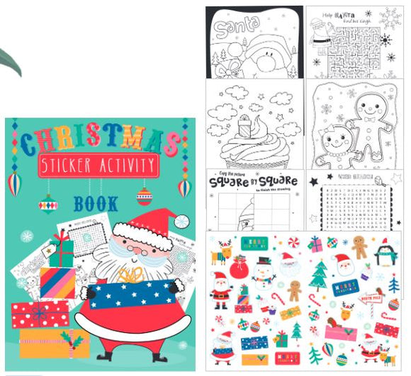Christmas Colouring Sticker And Activity Book