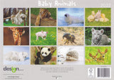 Calendar (Rectangle) - Baby Animals