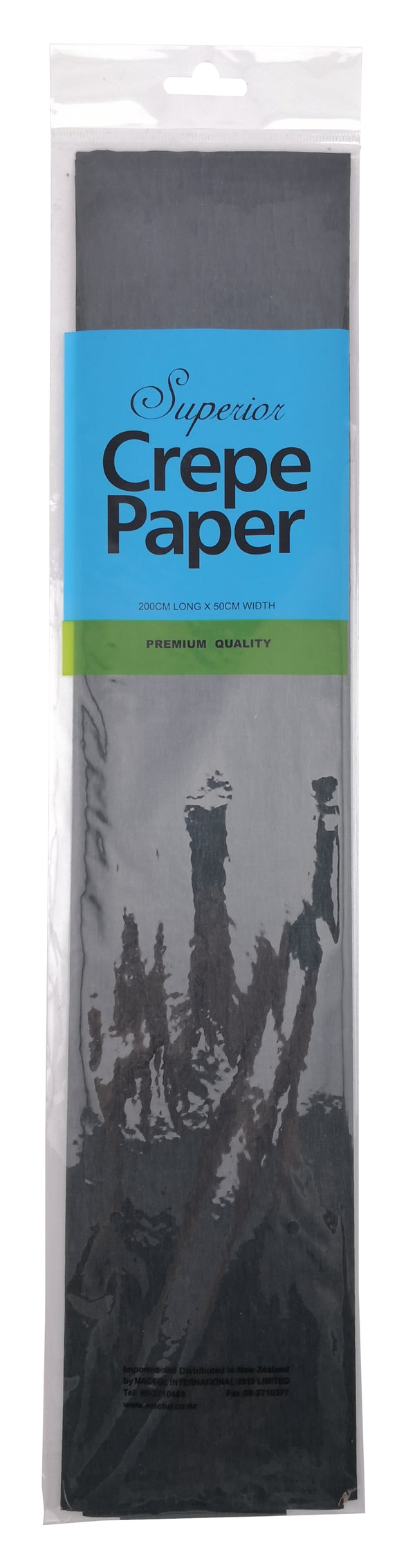 Crepe Paper (50cm x 2M) - Black