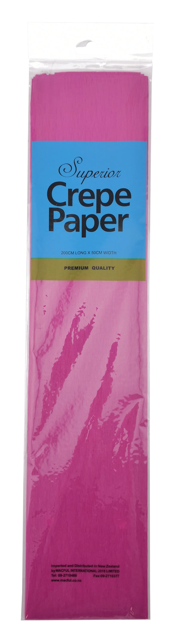 皱纹纸 (50cm x 2M) - 粉红色