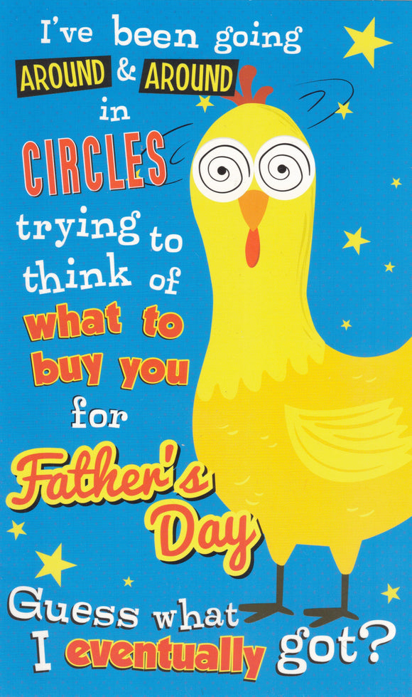 Jordan Fathers Day Greeting Card - Dizzy Chicken