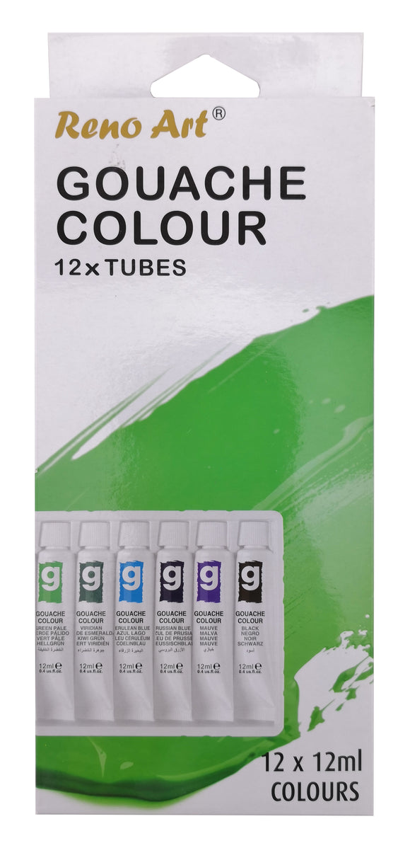 Gouache Colour Paint Set (12ml Tubes) 12PK