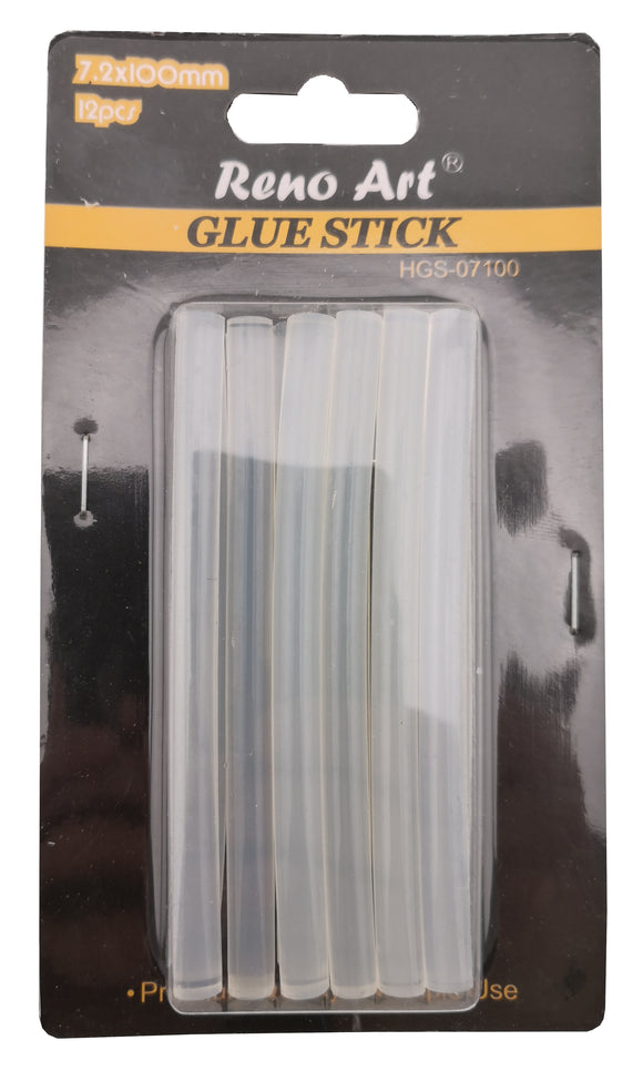 Reno Art Hot Glue Sticks (Dia:7mm X L:10cm) 12PK