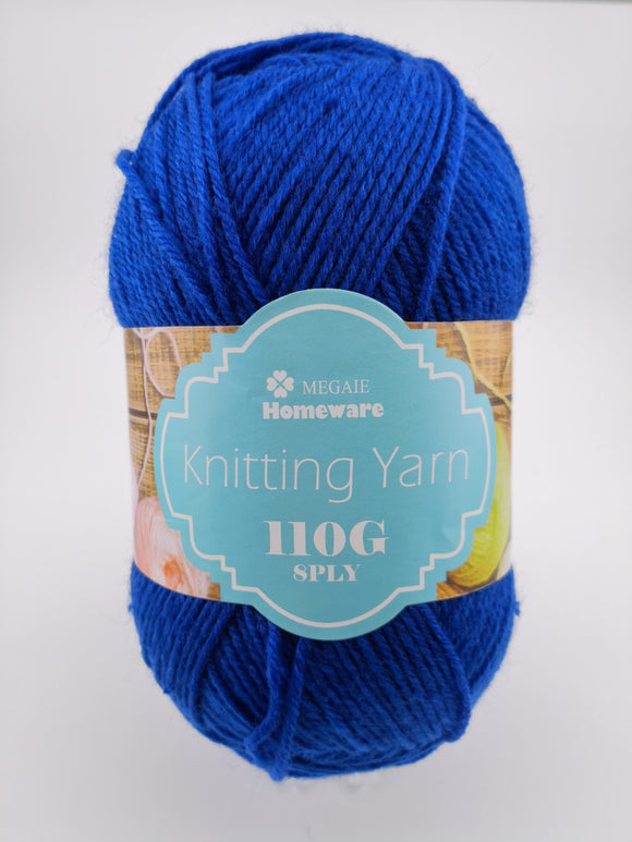#12 Knitting Yarn (110g) - Royal Blue