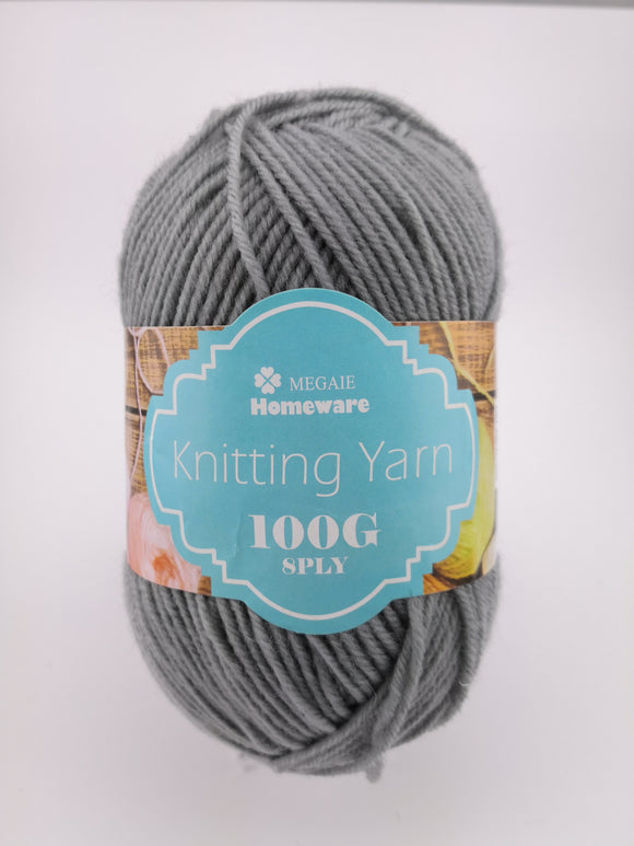 #15 针织纱线 (110g) - 灰色