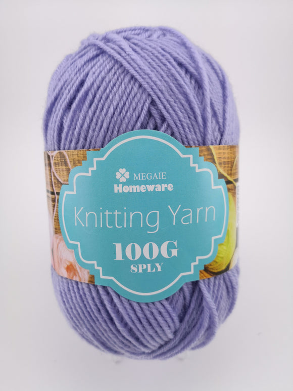 #21 针织纱线 (110g) - 丁香紫