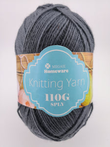 #34 Knitting Yarn (110g) - Dark Grey