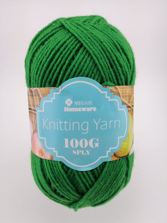 #35 针织纱线 (110g) - 深绿色