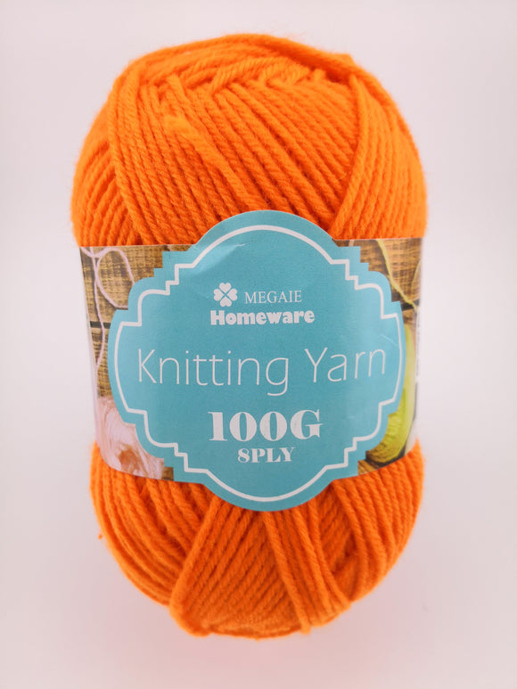 #09 Knitting Yarn (100g) - Orange